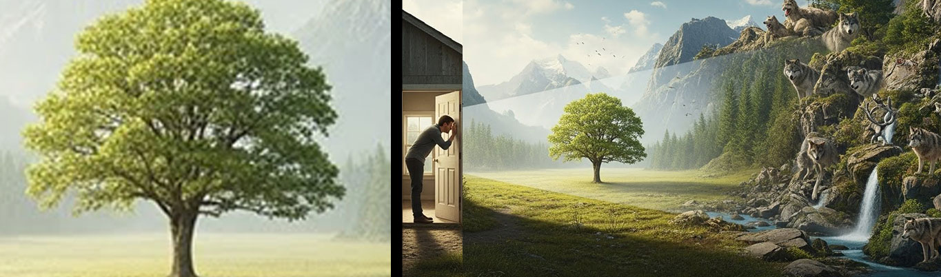 العقل كمن ينظر من ثقب الباب